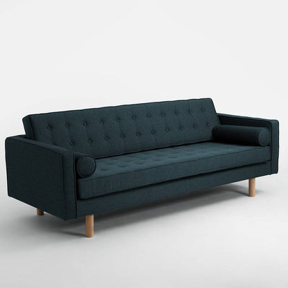 Divano Letto 3 Posti TOPIC WOOD, Deep Sea, Naturale