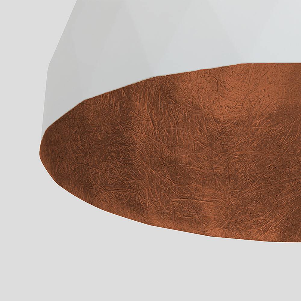 Lampada a Soffitto LEONARD M - Rame-Bianco