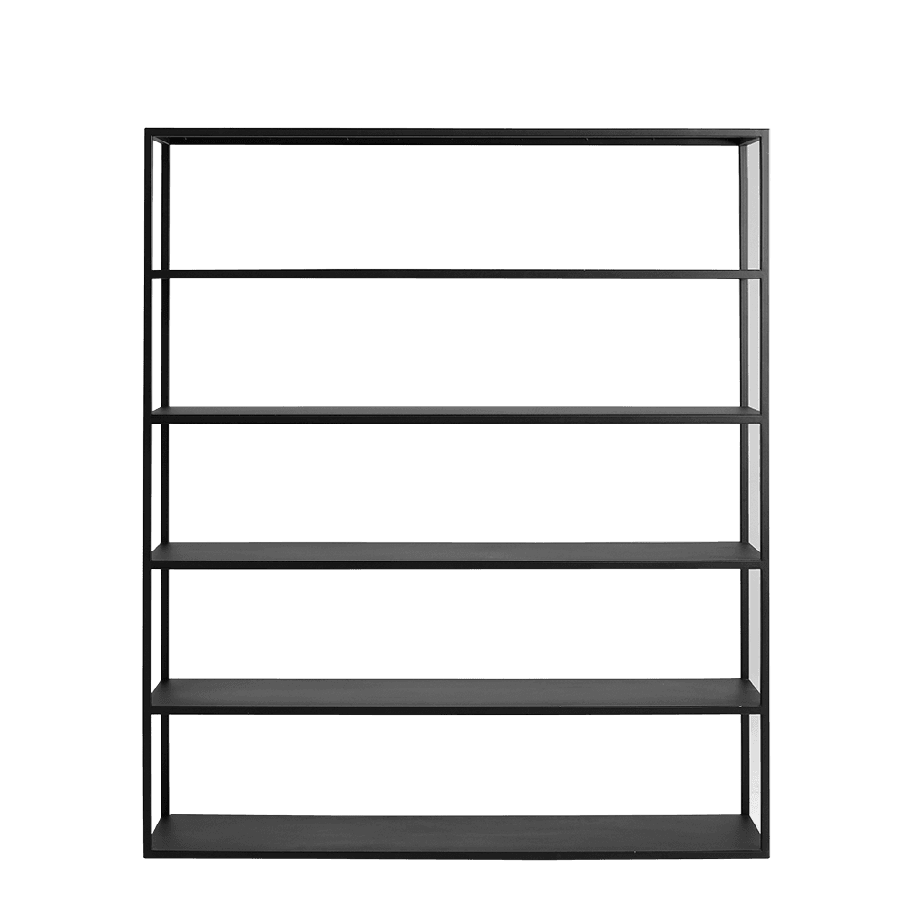 Libreria HYLLER METAL 150x180, nero