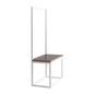 Garment Rack with Bench NEXT 75 - White, Black