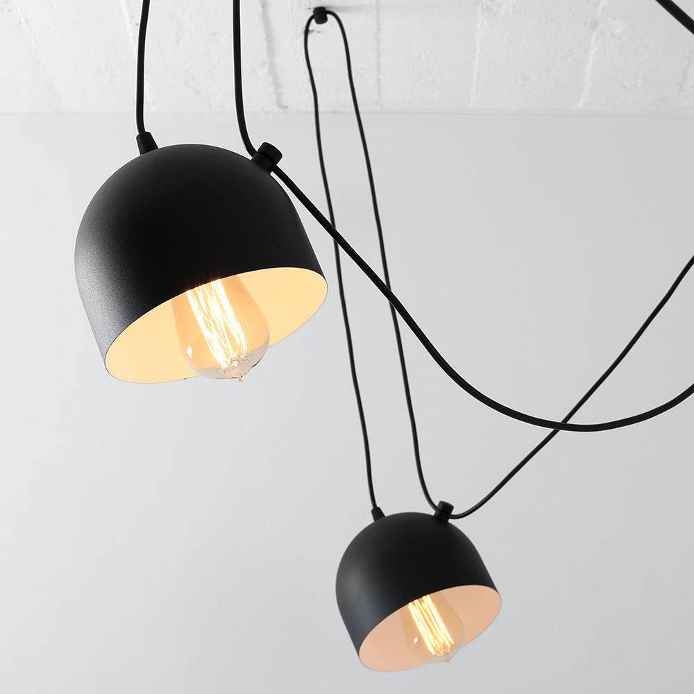 Lampadario POPO 6 - Nero