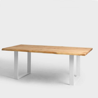 Esstisch FELD 180x90 Massivholz Eiche Weiß