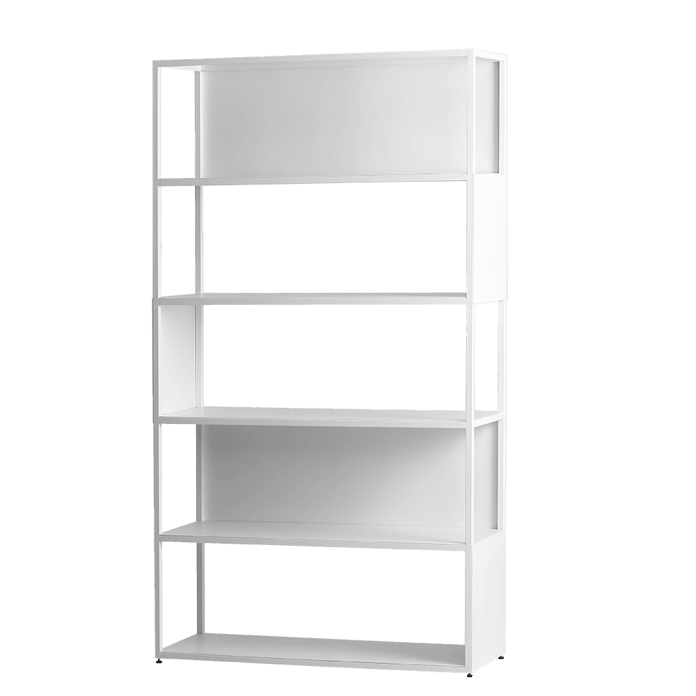 HYLLER SIDE METALL Bücherregal 100x180 weiß