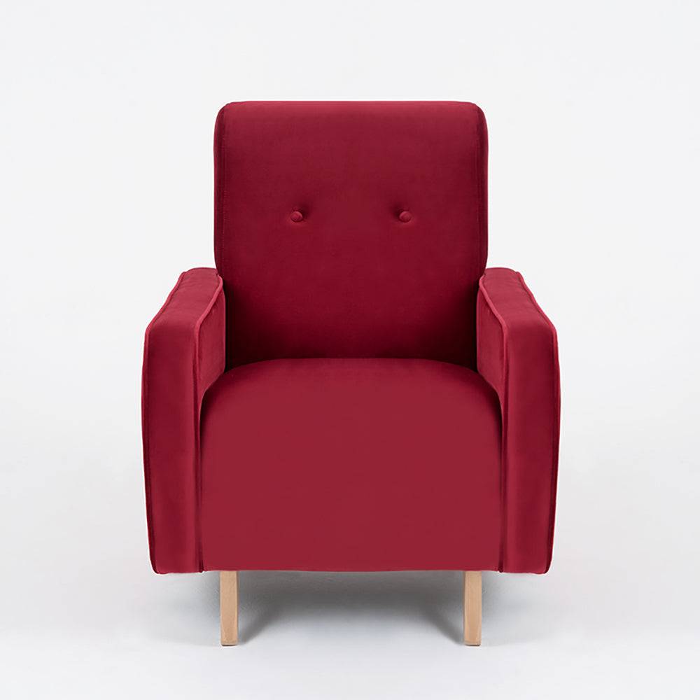Poltrona PANDA - Cranberry, naturale