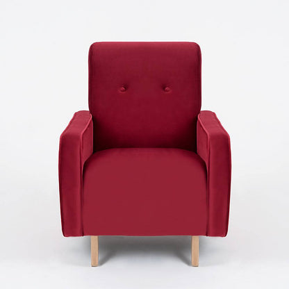 Poltrona PANDA - Cranberry, naturale