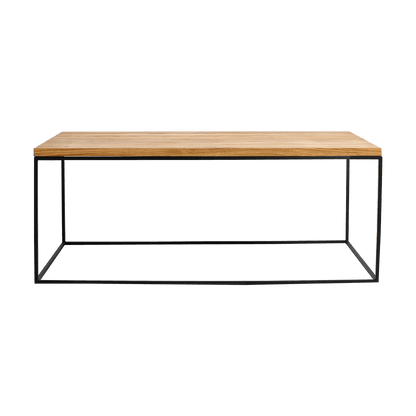 Tavolino TENSIO WOOD 100x60, impiallacciatura rovere, nero
