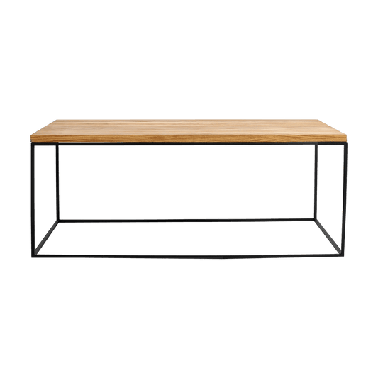 Couchtisch TENSIO WOOD 100x60, Eichenfurnier, schwarz
