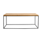 TENSIO WOOD Coffee Table 100x60, oak veneer, black