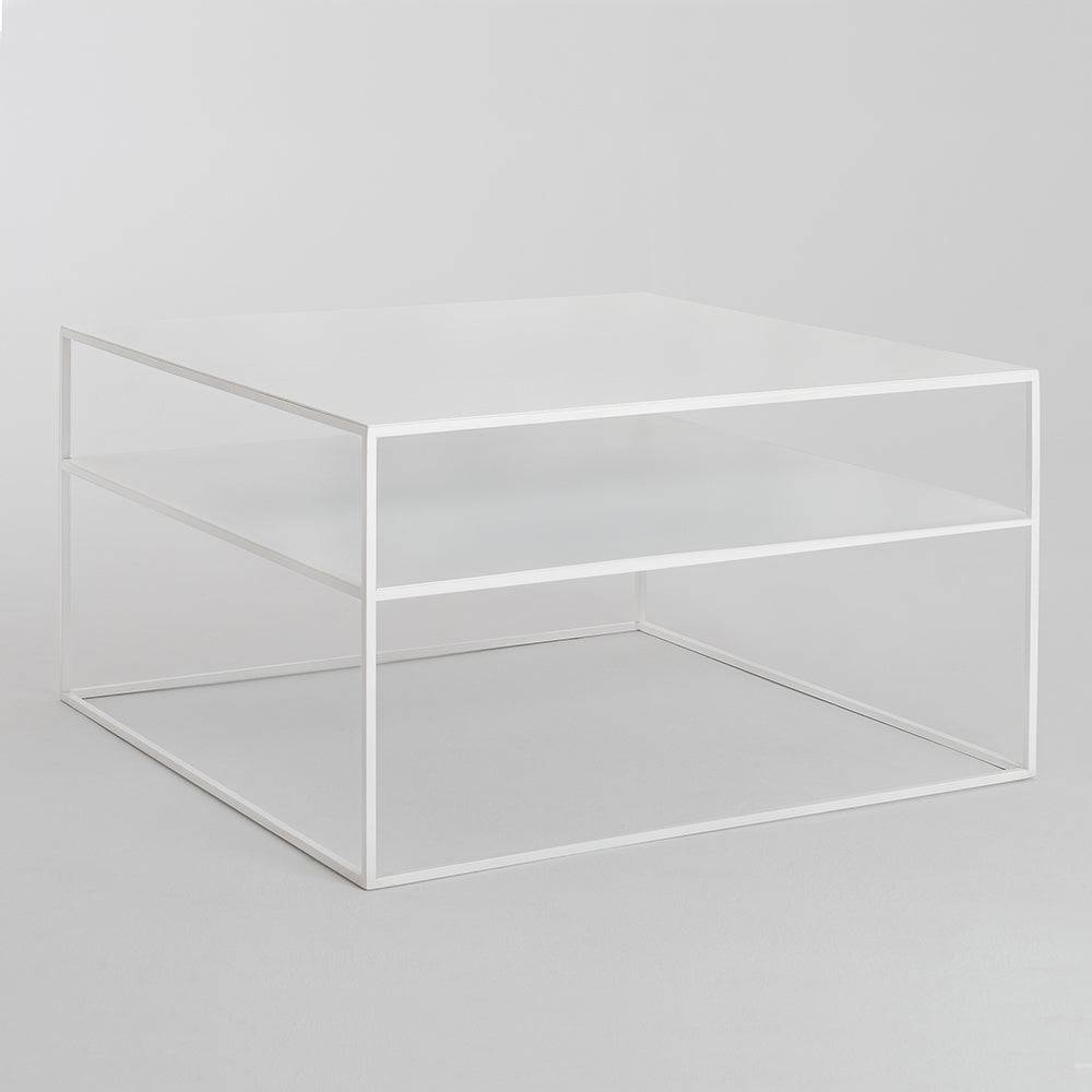 Tavolino Tensio 2 Floor Metal - bianco
