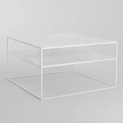 Tavolino Tensio 2 Floor Metal - bianco