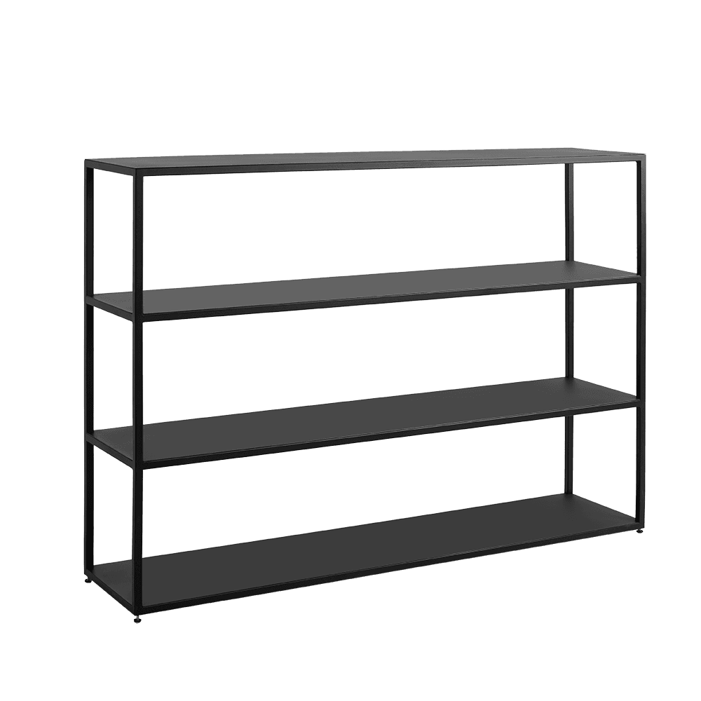 Libreria HYLLER METAL 150x110 - Nero