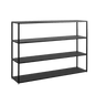 HYLLER METAL Bookcase 150x110 - Black