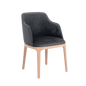 LULU Chair with Armrests - Lilac Grey