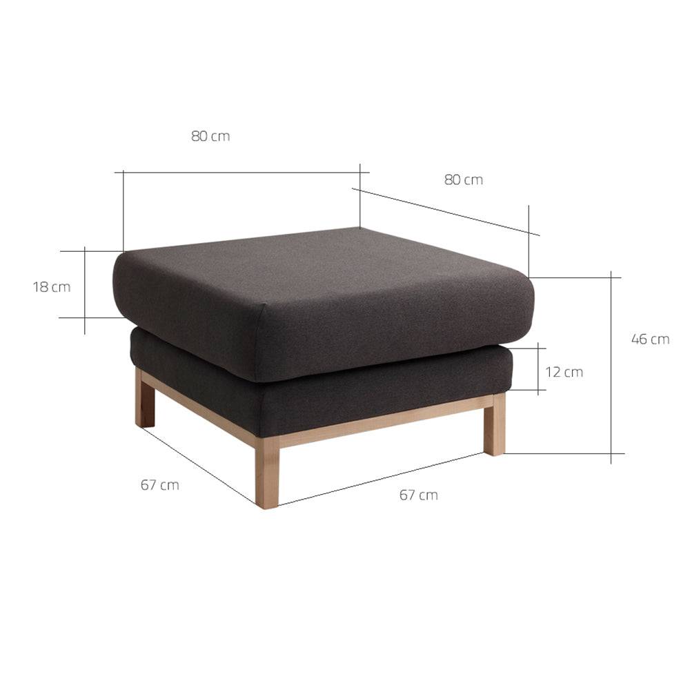 Pouf SCANDIC Grigio Carbonio