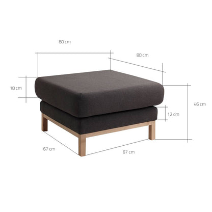 Pouf SCANDIC Grigio Carbonio
