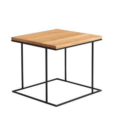 Beistelltisch WALT 50, Eiche furniert, schwarz