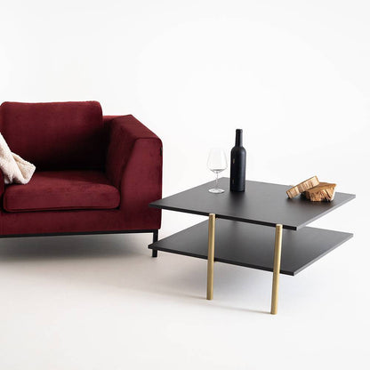 Tavolino RAVE BASIC 80 - nero, oro