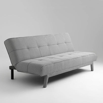 Divano letto 2 posti MODES Dark Pepita, nero