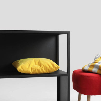 Libreria HYLLER SIDE METAL 150x75, nero