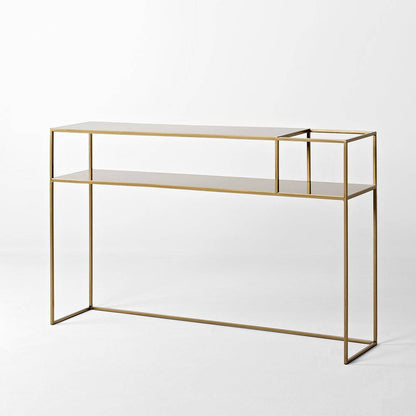 Tavolo Console Senso Flower Metal 120x25 Oro