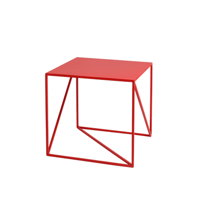 Tavolino laterale MEMO 50x50, Rosso