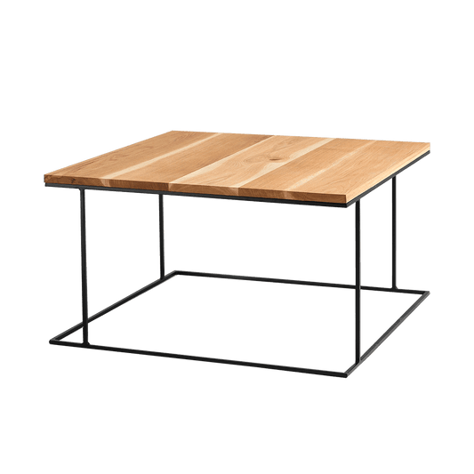 Tavolino WALT LEGNO MASSELLO 80, legno, nero