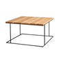 Couchtisch WALT MASSIVHOLZ 80, Holz, schwarz