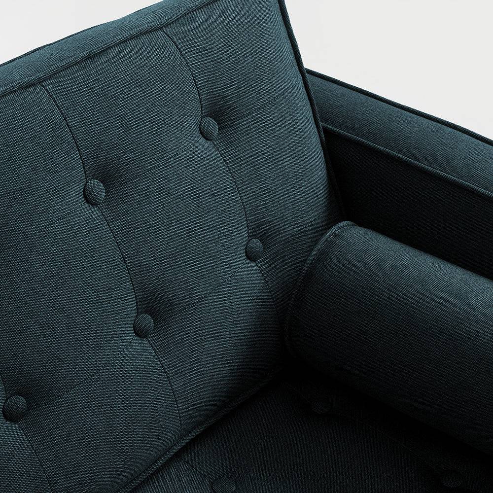 Divano Letto 2 Posti TOPIC WOOD, Deep Sea, Naturale