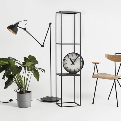Libreria TENSIO PILLAR 3F 140x30, nero