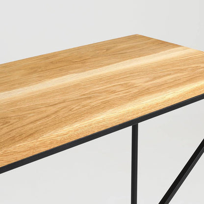 Konsole MEMO Holz 100, Eichenfurnier, schwarz