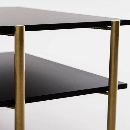 Tavolino RAVE BASIC 100x60 - nero, oro