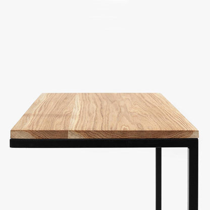 Couchtisch LUPE 60, Eichenfurnier, Schwarz