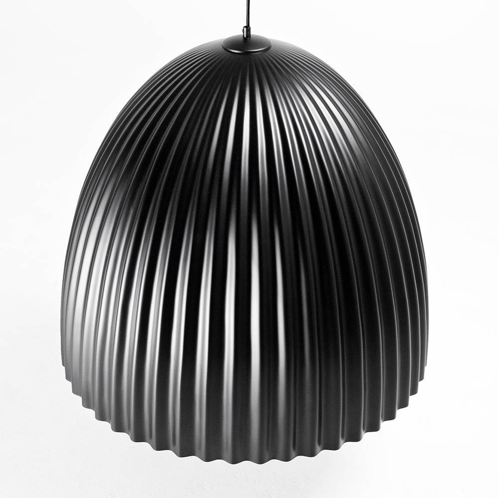 Lampada a sospensione PLISSART L nero/rame