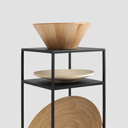 Tavolino Tensio 2 Floor Metal 30 - Nero