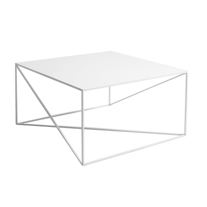 Tavolino MEMO METAL 100x100 Bianco