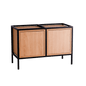 Rack SKAP 2R1 DOOR x2 - black