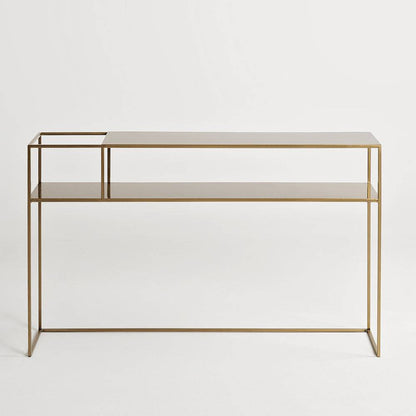 Tavolo Console Senso Flower Metal 120x25 Oro