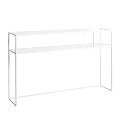 Senso Flower Metal Console Table 120x25 White