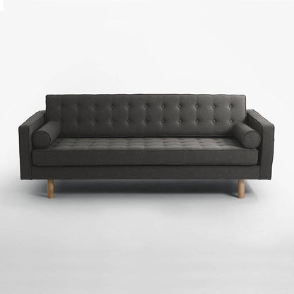 Divano Letto 3 Posti TOPIC WOOD, Acciaio, Naturale