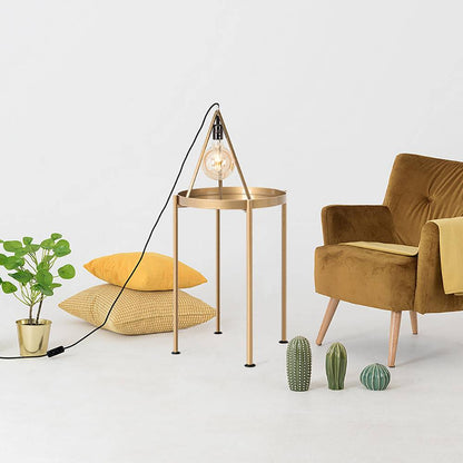 Tavolino laterale HANNA METAL - oro