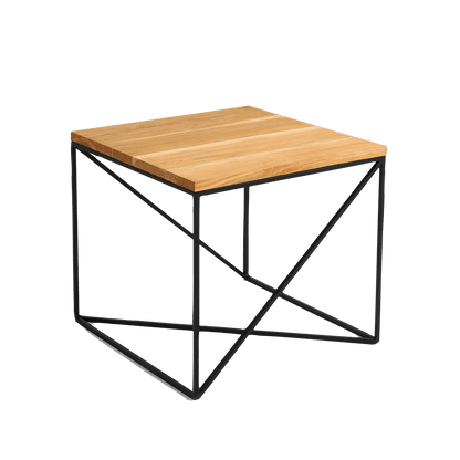 Beistelltisch MEMO MASSIVHOLZ 50 Schwarz