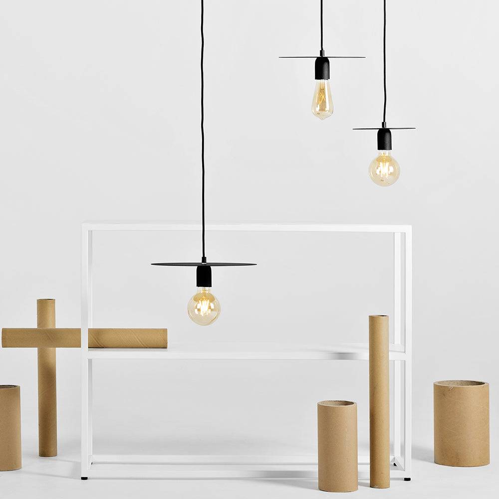 Lampada a Sospensione SKIVAS L - Nero