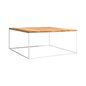 Coffee table TENSIO WOOD 80, oak veneer, white