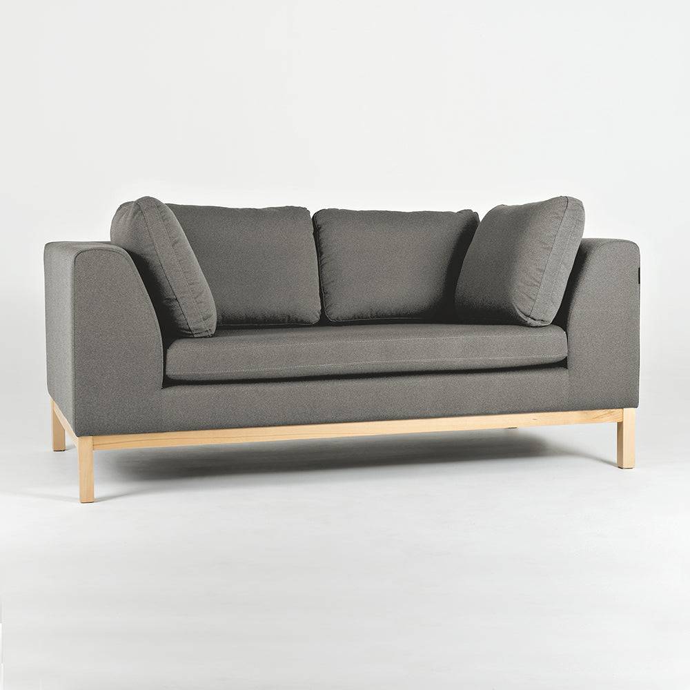 Divano 2 posti AMBIENT WOOD - kwarc, naturale