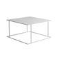 Coffee table WALT METAL 80 - White