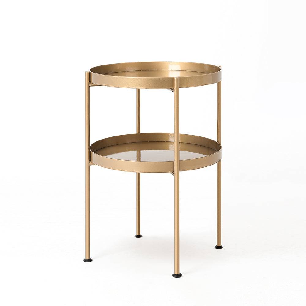 Beistelltisch HANNA METAL 40-2F - gold