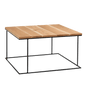 WALT 100x100 oak veneered coffee table, black
