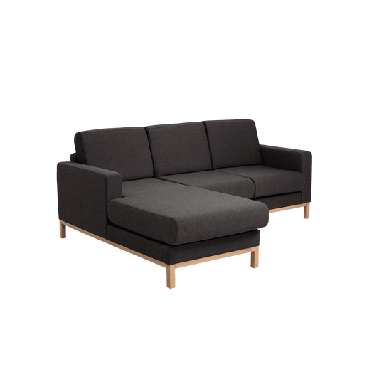 SCANDIC Left-Hand Corner 2-Seater Sofa, Carbon