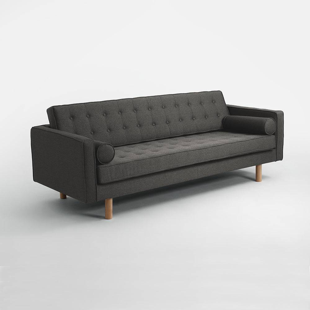 3-Sitzer Sofa TOPIC WOOD, Stahl, Natur