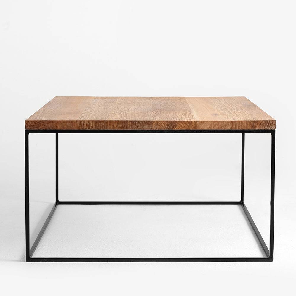 Couchtisch Tensio Massivholz 80 – Schwarz